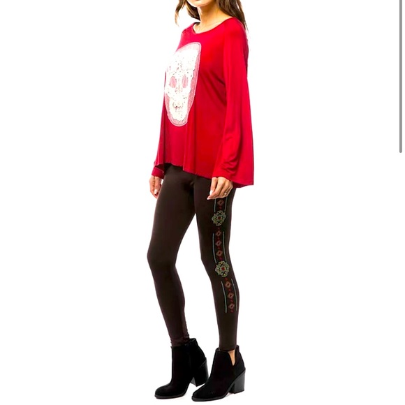 Angel + Premium Marla Embroidered Leggings - Picture 2 of 14